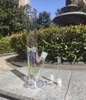 Nuovi tubi per l'acqua in vetro color metallo da 14 pollici con ciotola da 14 mm Downstem spesso inebriante bicchiere in vetro percolatore Bong Recycler Dab Rigs per fumare