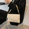 حقائب اليد الأزياء حقيبة الكتف مغلف مخلب للنساء سلسلة مصمم حمل الصلبة بو الجلود crossbody صغير الإناث محفظة