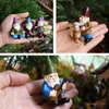 FairyCome 5 Stück Feengarten-Miniaturen, Zwerg, Zwerg, Mikro-Mini-Figuren und Feen, Kunstharz für Terrarium, 211101