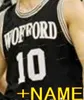 Nik1 NCAA College Wofford Terrier Basketball Jersey 5 Storm Murphy 10 Nathan Hoover 11 Ryan Larson 12 Alex Michael Custom Stitched