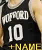 Nik1 NCAA College Wofford Terriers Basketball Jersey 5 Storm Murphy 10 Nathan Hoover 11 Ryan Larson 12 Alex Michael cousu sur mesure