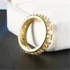 Anelli di nozze anello color oro anello classico temperamento squisito modelli femminili intarsiati zircone gioielli a mano