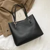 Shoulder Bags Large Capacity Women Tote Bag 2021 Female Designer Lady Black Casual PU Leather Handbags
