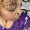 Nose africaine Bouffon non perçant faux anneaux nez pour femmes yeux bleus yeux nez bagues nez hoop oreille bout de manchette corporelle type de bijoux