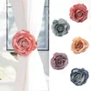 Other Home Decor 1Pcs Flower Curtains Clip Holder Rose Shaped Curtain Tiebacks Organizer & Strap Accessories