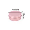 NEW 15ML Metal Aluminium Bottle Tins Lip Balm Containers Empty Jars Screw Top Tin Cans DH8970