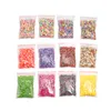 1000pcs / set Diamètre 0.5cm Slime Additifs Tranches De Fruits Pour Argile Nail Art Charm Filler Avocat DIY Accessoires Fournitures Décoration Jouet 0766