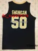 100% zszyte # 50 Caleb Swanigan Purdue Rare Koszykówka Jersey Niestandardowe Nazwa Nazwa Koszulki Męskie Kobiety Młodzież XS-6XL