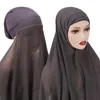 Muzułmańskie kobiety maski szyfonowy szal głowy szalik underscarf cap wewnętrzny szalik pałąk stretch hidżab okładki headwrap turbante