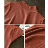 Turtleneck Summer Short Sleeve Korean Sweater Knitted Pullover Women Sweaters Tops Basic Thin Pull Femme Jumper 210604