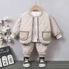 Boys' Suits Children'S Clothes Girls Cotton-Padded Autumn Winter Japanese Korean Babywinter Cotton Home Clothing 210625