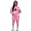 23ss Top Designers Mulheres Tracksuits Sports Suit Womens Milan Runway Baseball Sweatsuits Redondo Pescoço Letra Luxo Manga Longa Algodão Conjunto de Sportswear de Alta Qualidade