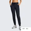 Damen-Jogginghose aus Baumwolle mit Kordelzug, elastischer Taille, Jogger, Workout-Jogginghose mit Taschen, 29 Zoll