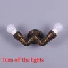 Wall Lamp Loft Industrial Rusty Water Pipe Retro Old E27 Household Lighting Lustre