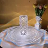 lámparas de mesa de cristal