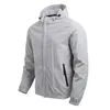 Wiatroszczelna kurtka Mężczyźni Wodoodporna Oddychająca Marka Casual Sport Outdoor Soild Hooded Coat Male S Hardshell Wind 210909