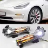 1 Set LED DRL Sis Fog Fog Fog Fog Fog Foog For Model 3 Model Y 2017 2018 2019 2020 2021 2022 Gündüz Koşu Işıkları Turn Sinyali