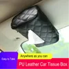 Tissue Boxes & Napkins Car Leather Box Cover Paper Napkin Holder Case Home Room El