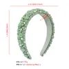 Crystal Colorful Baroque Wide Jeweled Headband for Women Accessories Hair Band Headdress Shiny Diamond Gift