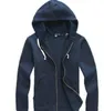 Jaquetas masculinas Polo Pequeno Cavalo Suéter Outerwear Hoodies e Moletons Outono Inverno com Capuz Jaqueta Esportiva Zipper Casual Qualidade Múltipla Cor Tamanho Asiático