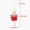 Christmas Decoration Hanging Plush Angel Doll Pendant Xmas Tree Ornaments Holiday Party Decor New Year Gift