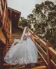 Spring Designer A Line Wedding Dresses Long Sleeves Chic Flower Appliqued Lace Sweep Train Beach Boho Bridal Gowns Custom Made Vestido De Novia