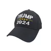 트럼프 2024 캡 수 놓은 야구 모자 조정 가능한 스트랩 ZZE8464