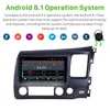 Samochodowy odtwarzacz DVD dla HONDA CIVIC RHD 2006-2011 9 "Android HD TOUMSCREEN Bluetooth Radio USB AUX Support Carplay 3G WiFi Lustro