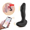 Nouvelle application sans fil télécommande plug anal mâle masseur de prostate point G gros plug anal vibrateur gay SM jouets sexuels pour hommes Y201118