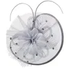 Fascinator Women Tea British Party Hair Clip Bridal Billbox Hat Bowler Retro Wedder Veil Beads Hairdress Accessory Kentucky Chands AL9267 Dress