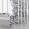 3D EVA mode semi-transparante waterdichte douchegordijn Cobblestone patroon douchegordijnen voor badkamer home el 210609