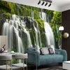 3D風景の壁紙大きい山々と滝の美しい風景家の装飾描画防水防汚壁紙の壁紙