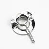 7 Sizes Cockrings Stainless Steel Scrotum Binding Device Metal Bondage Pendant Testicle Cock Ring Sex Toys for Men BB2-2-56