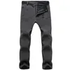 Fleece Waterproof Pants Men Casual Winter Thick Warm Shark Skin Trousers Male Windbreaker Sweatpants Mens Tactical Pants 5XL