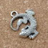 50 sztuk Antique Srebrny Stop Lizard Zwierząt Charms Wisiorki Do Biżuterii Dokonywanie Bransoletka Naszyjnik Ustalenia 27x31mm A-129