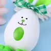 Party Decoration 3pcs Easter Arts Crafts Eggs Shape Ornament Home Kindergarten Kids Gifts Toys(4x6cm Color Ran