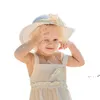 Newboy Girls Fisherman Hat Moda Leopardo Imprimir Bow Soild Color Bebê Caps Primavera Verão Crianças Versátil Hats EWD6258