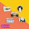 Anstecknadeln, Broschen Rock Gesture Music Tape Radio Emaille Pins Trendy Revers Abzeichen Mode Cartoon Geschenke für Freunde Großhandel Schmuck