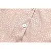 leopard print gold dress women autumn winter ladies elegant button casual long sleeve vintage vestidos 210427