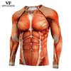 VIP FASHION Raglan Sleeves Anime 3D imprimé Superhero Attack On Titans Manches longues Workout Battle Suit Compression Shirts 210329