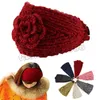 Flower Headband Popular Hair Accessories For Women Knitted Headwrap Ear Warmer Turban Hair Band