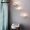 Visual Touch Wall Ar Nordic Style 3D Geometric Candlestick Metal Wall Mount Candle Holder Sconce Matching Small Tealight Holders SH190924