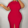 robe de soirée rouge grande taille