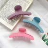 Macaron Frosted Hair Claw Summer 2021 Korean Barrette Headwear For Women Girls Hair Accessories