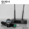 UHF QLXD4 de alta qualidade Profesional dual True Diversity Wireless Microphone System performances de palco microfone sem fio 210610