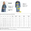 Fashion Blue Inelastic Women Long Denim Coat Jeans Coats Casual Pocket Jackor Kvinnor Vintage Jeans Jacket # 07 211012