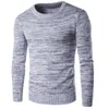 Winter Trui Heren Male Casual Round Neck Slim Fit Pullover Fall Cotton Blends Keep Warm Knitted Sweater for Teens Manteaux Homme 210604