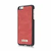 Carteras 2 en 1 Funda para teléfono con billetera para iPhone 6 Plus / 6s Plus, funda protectora de cuero genuino con monedero con cremallera y tarjetero1