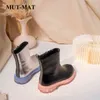 Children's shoes Autumn style British Martin boots girls leather Chelsea short high-top 211227