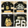 24S Minnesotas Duluth hermantown Chad Huttel broder couture maillot de hockey cousu personnalisé n'importe quel nom